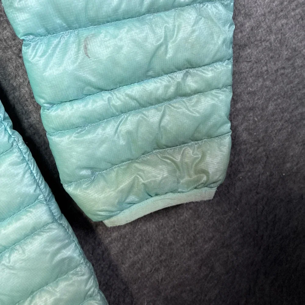 Vintage Patagonia Ultralight Down‎ Jacket Mens L Teal Blue 84756SP14 Faded